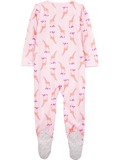 Simple Joys by Carter's - Paquete de 3 pijamas de poliéster resistentes al fuego para niñas