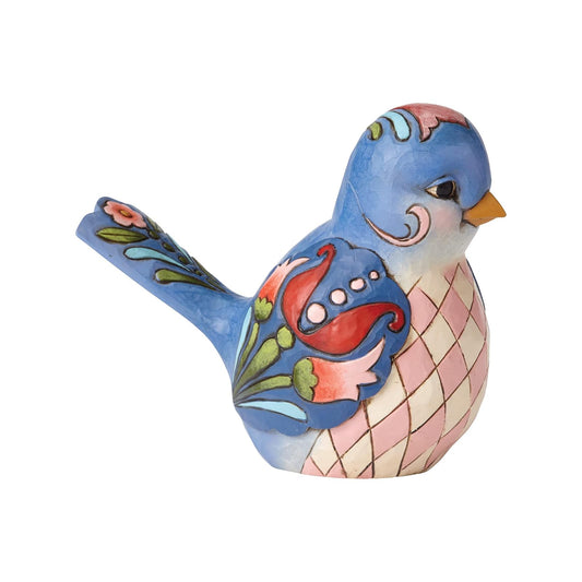 Jim Shore HWC Bluebird of Happiness Blue Floral Bird Figurine 4056964 Animal New