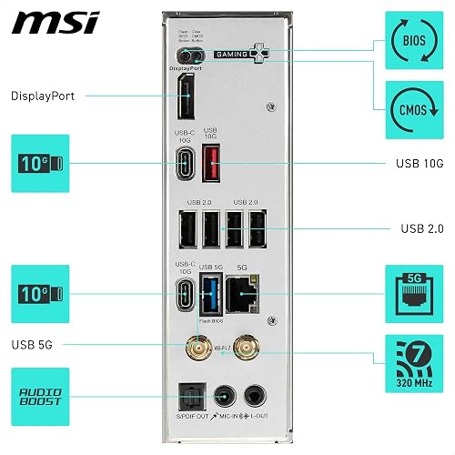 MSI B850 Gaming Plus - Placa Base WiFi, ATX - Compatible con procesadores AMD Ryzen 9000/8000 / 7000, AM5 - DDR5 Memory Boost 8200+ MT/s (OC), PCIe 5.0 x16 y 4.0 x16, M.2 Gen5, Wi-Fi 7, 5G LAN