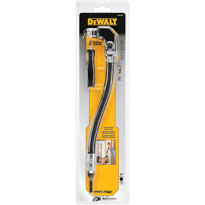 DEWALT Accesorio de ángulo recto, eje flexible, accesorio de taladro, 12 pulgadas (DWARAFS)
