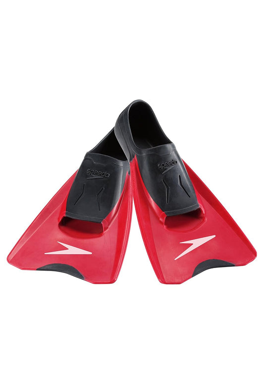 Speedo Switchblade Aleta, Negro/Rojo