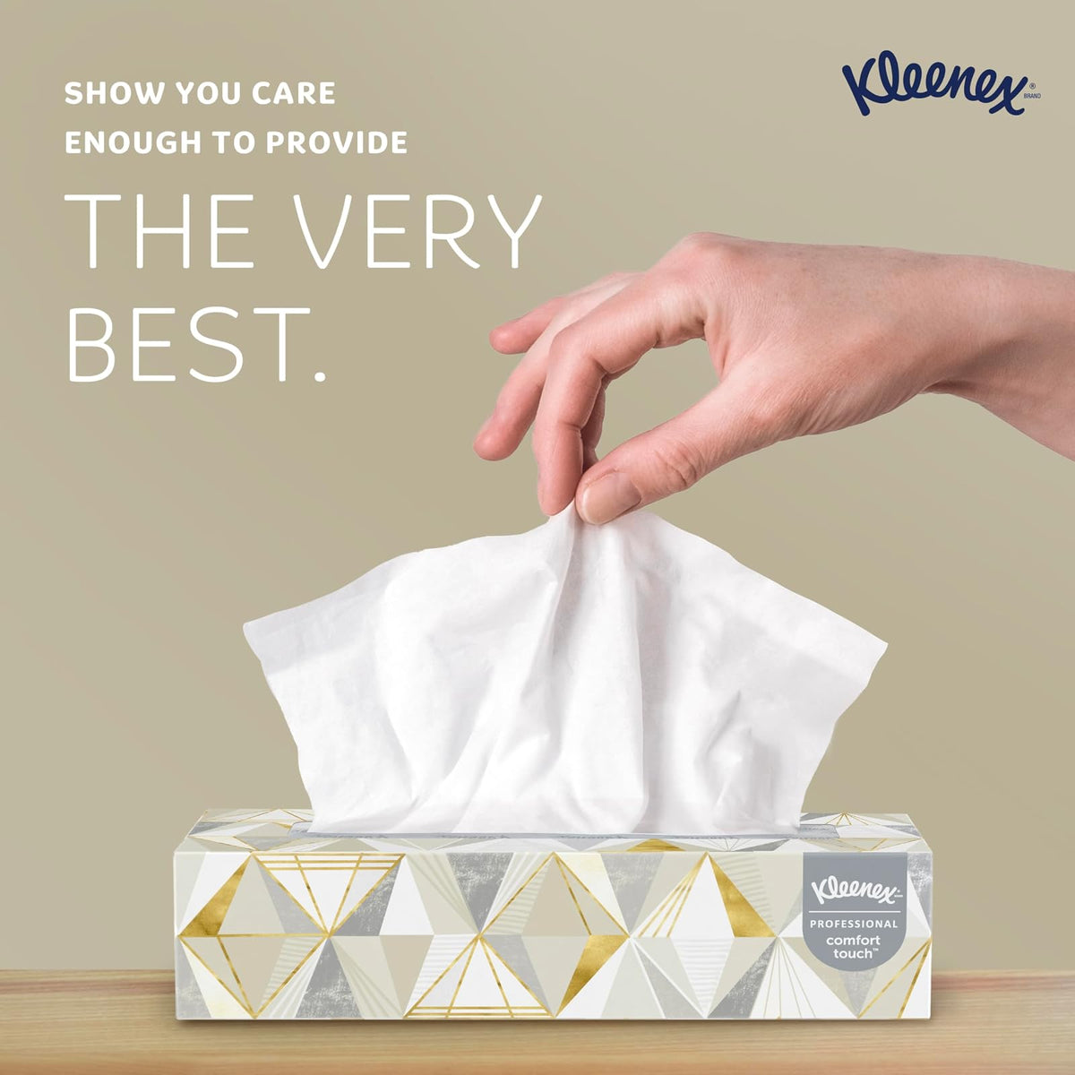 Kleenex 03076, Pañuelos Faciales | Cajas de pañuelos planas, de 2 capas, suaves y fuertes, funda de conveniencia, nivel premium