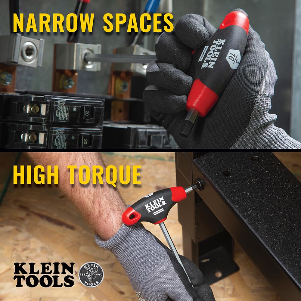 Klein Tools JTH610E Juego de 10 Llaves Hexagonales con Mango “T”