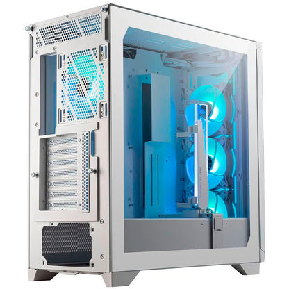 Gabinete MSI MPG Gungnir 210R Blanco – ATX, Cristal Templado, Estilo Futurista, Preparado para Refrigeración Avanzada