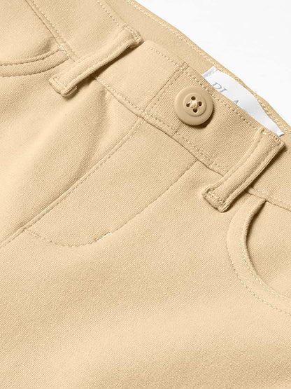 The Children's Place Jeggings de Punto para niñas Uniforme Ponte, Paquete de 2 Pantalones Niñas