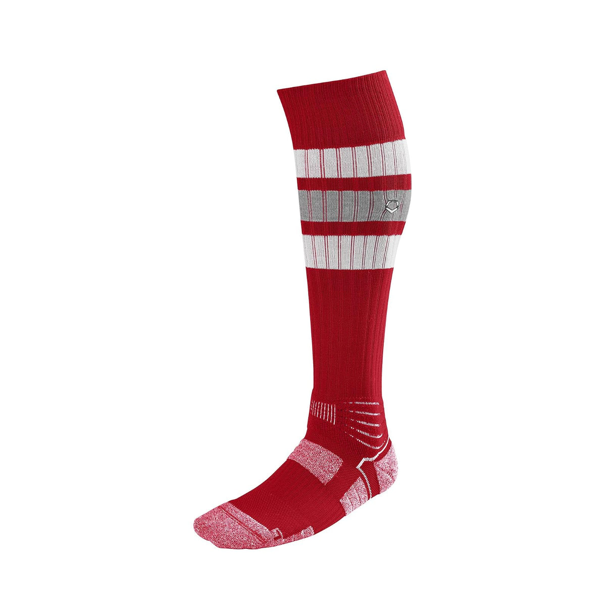 EvoShield Pro-SRZ Calcetines de Juego a Rayas para Hombre - G - Escarlata