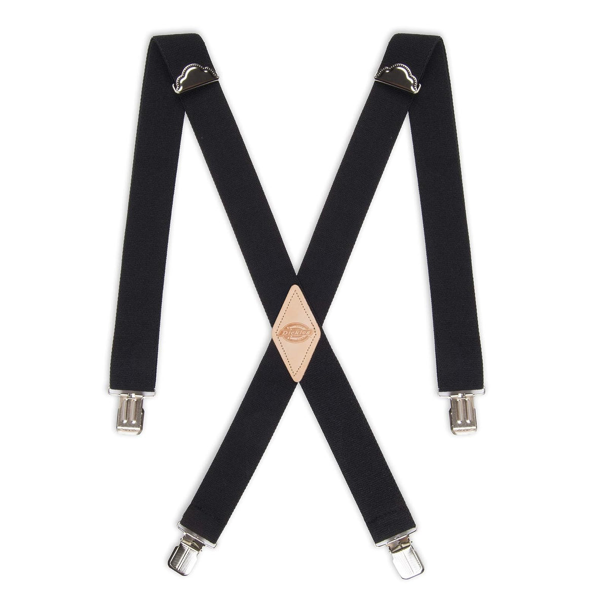 Dickies Tirantes de clip recto sólido de 1-1/4 Suspensores para para hombre - Negro 10 piezas - Talla Única
