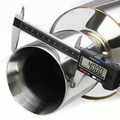 DNA Motoring CBE-HC922-NRT Sistema de Escape Trasero de Acero Inoxidable para Honda Civic 1992-2000