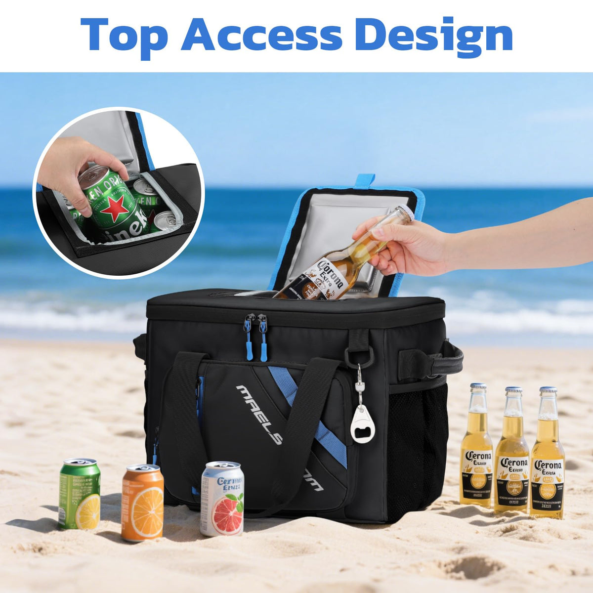Maelstrom Bolsa Nevera Aislante de Gran Capacidad con Diseño Plegable para Uso Exterior y Diario