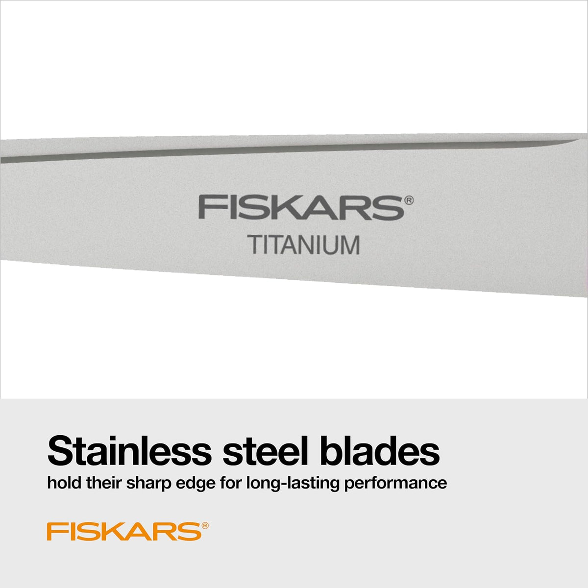 Fiskars 20,32 cm Softgrip Titanio Tijeras | Asas ergonómicas para tareas de corte diarias, tijeras afiladas multiusos para el hogar, oficina, manualidades, multicolor