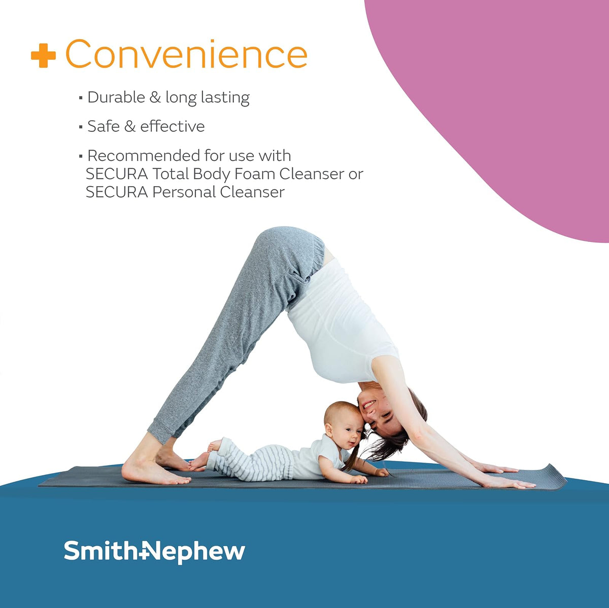 Smith & Nephew Secuta Extra Protective Cream (EPC) Tube, crema de erupción de pañales para adultos, protección de la piel de incontinencia, 3.25 onzas blancas