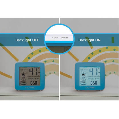 AcuRite Estación meteorológica What-to-Wear con pronóstico, temperatura, reloj despertador y fecha (00777)