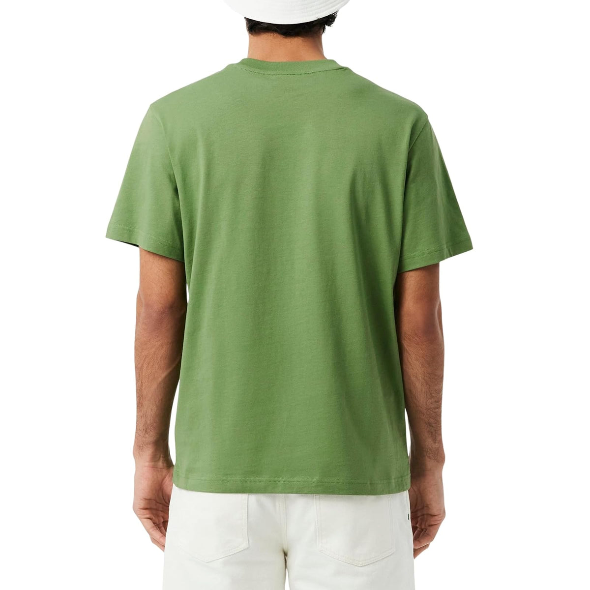 Lacoste Playera de Manga Corta con Cuello Redondo y Ajuste clásico CamisetaHombre