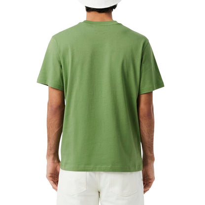 Lacoste Playera de Manga Corta con Cuello Redondo y Ajuste clásico CamisetaHombre