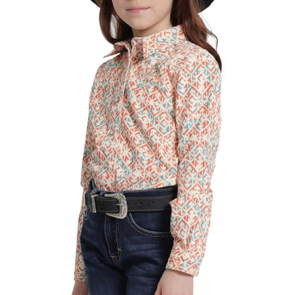 Wrangler Camisa para Niña, Multicolor, G