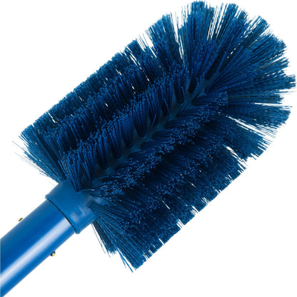 SPARTA - cepillo para polvo de válvula multiusos de poliéster, cepillo para polvo de ajuste, cepillo para polvo redondo con cerdas de poliéster, código de colores para limpieza comercial, cocina, restaurante, baño, 30 pulgadas, azul