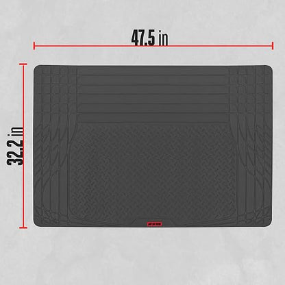 Motor Trend MTMT-680-BK FlexTough TrunkShield Alfombrilla para Maletero Todo Clima para SUV y Sedán, Negro