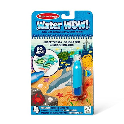 Melissa & Doug Bloc Revelador Para Colorear Con Agua - Mundo Submarino