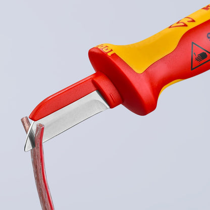 KNIPEX - Cuchillo de cable aislado de 1000 V