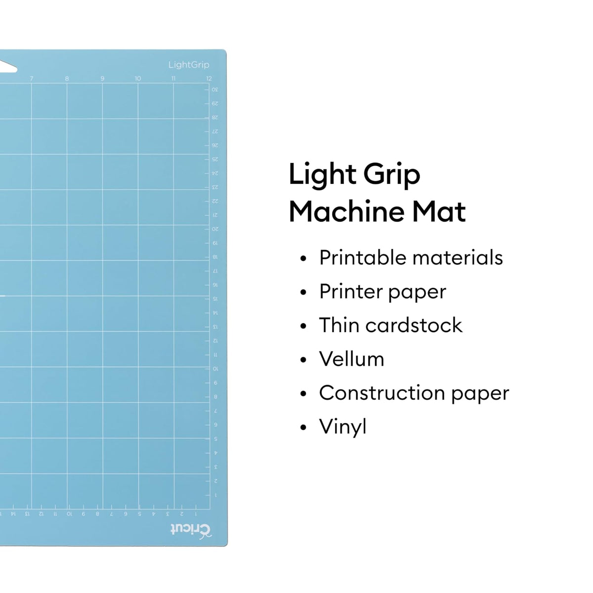 Cricut LightGrip - Paquete de alfombrillas (6 unidades, 12 x 12 pulgadas)