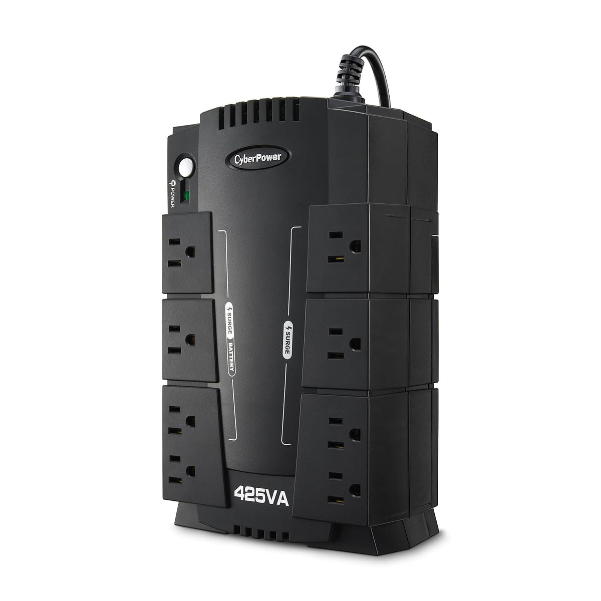 CyberPower CP425SLG - Fuente de alimentación continua, 425VA, 255W, Compact, Negro