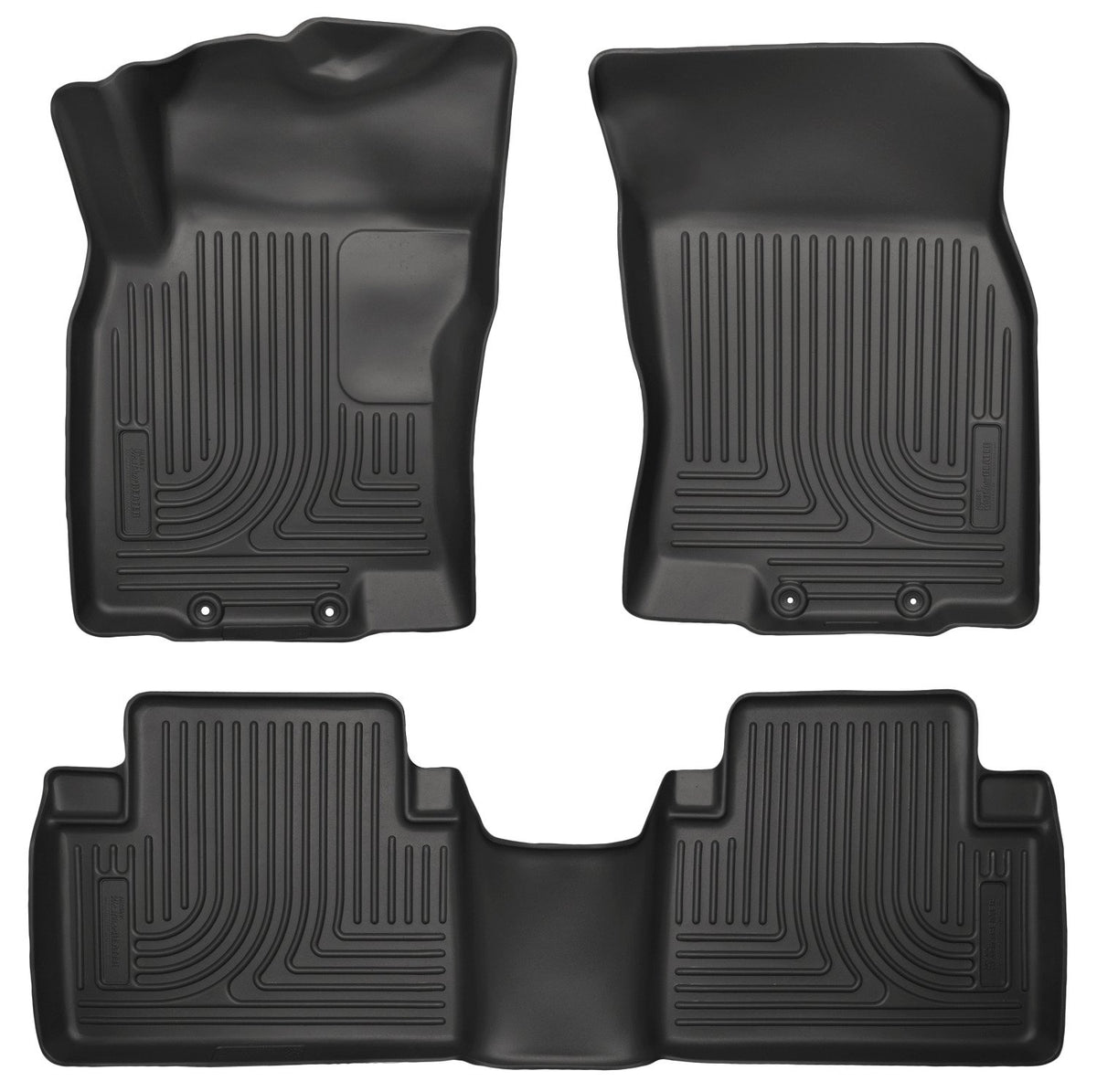 Husky Liners Weatherbeater Alfombrillas para Nissan Rogue 2014-2020 X-Trail 2014-2015 Frente y Segunda Fila 3 Piezas 98671 Negro