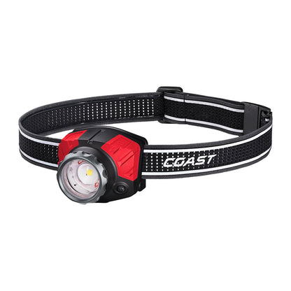 Coast® FL85R 1000 lúmenes tricolor (blanco/rojo/verde) Focusing LED recargable faros delanteros con batería recargable incorporada