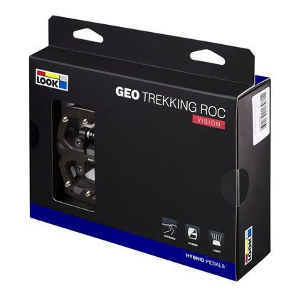Look Pedal Geo Trekking ROC Vision Ciclismo, Unisex Juvenil, Negro