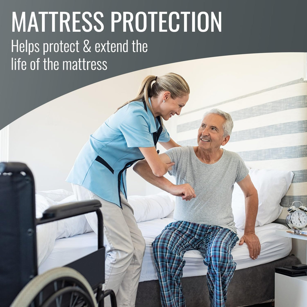 DMI Waterproof Mattress Protector and Cover, Encased Zippered Fit, King