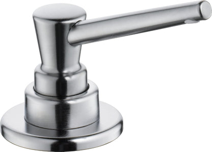 Delta Faucet - Dispensador de jabón y loción de níquel cepillado, dispensador de jabón para encimera, dispensador de jabón para montaje en cubierta de llenado superior, acero inoxidable ártico - Ártico inoxidable