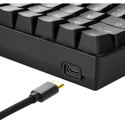 Sharkoon Skiller SGK50 S4 BK Kailh Red - Teclado para Juegos, diseño de Estados Unidos (QWERTY), tamaño pequeño