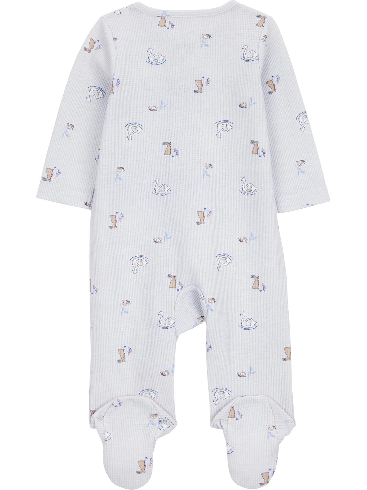 Simple Joys by Carter's 2-way Zip Thermal Footed Sleep and Play, Pack of 2 Dormir y jugar Bebé-Niñas