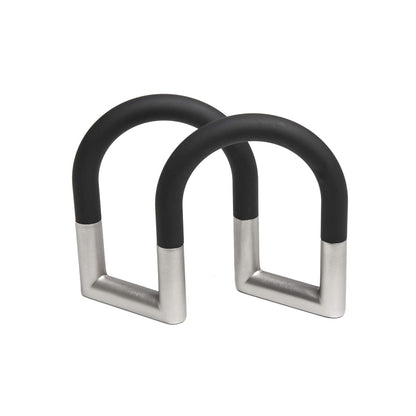 Umbra Swivel Servilletero de Mesa Flexible de Metal Antideslizante para Cocina y Comedor, Plateado