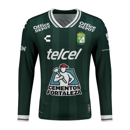 Charly Jersey Local Manga Larga para Hombre - Extra Small - VERDE OBSCURO