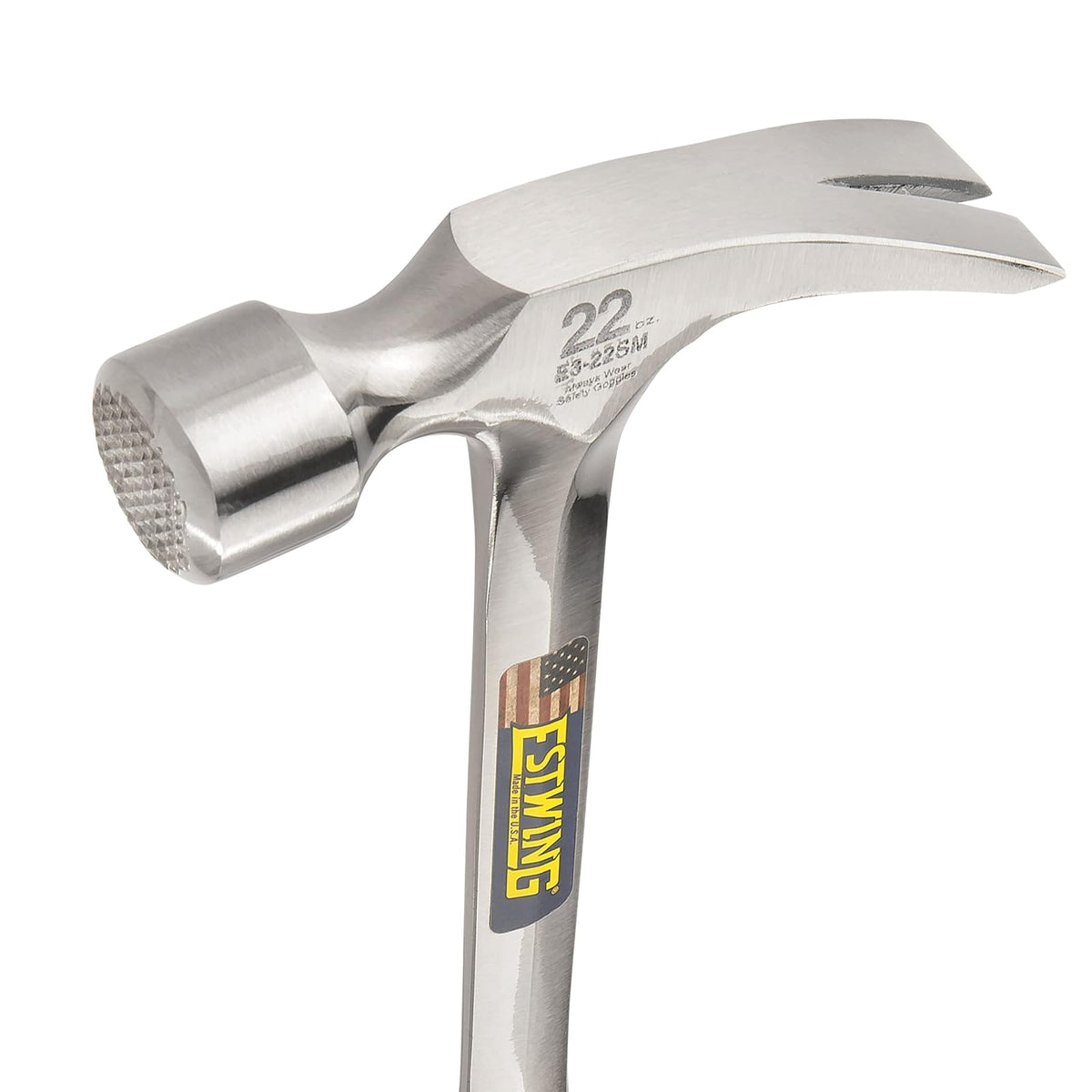 Estwing E3-22SM Estwing E3-22SM martillo de carpintero con cara acordonada, (0,623kg.)