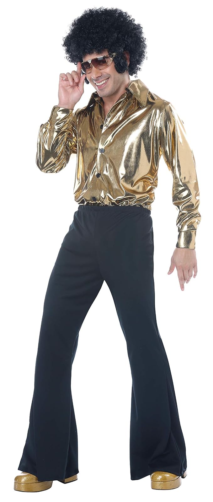 California Costumes Disfraz de Discoteca King para Hombre, Oro