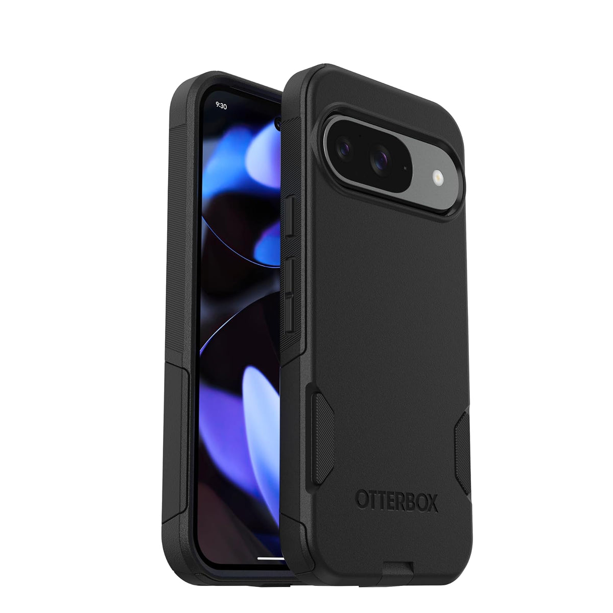 OtterBox - Funda para Google Pixel 9 y 9 Pro Commuter Series, Color Negro, Ultra Elegante, Compatible con Carga inalámbrica, Bordes elevados Que protegen la cámara y la visualización