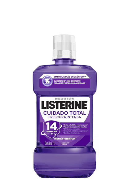 LISTERINE Enjuague Bucal Cuidado Total 1 L