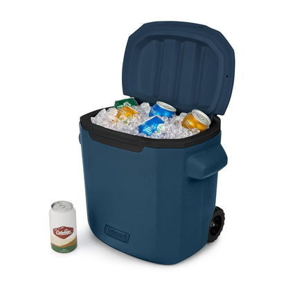 Coleman Hielera Chiller™ de 26.5 L, con Ruedas y Aislamiento TempLock™, Sapphire