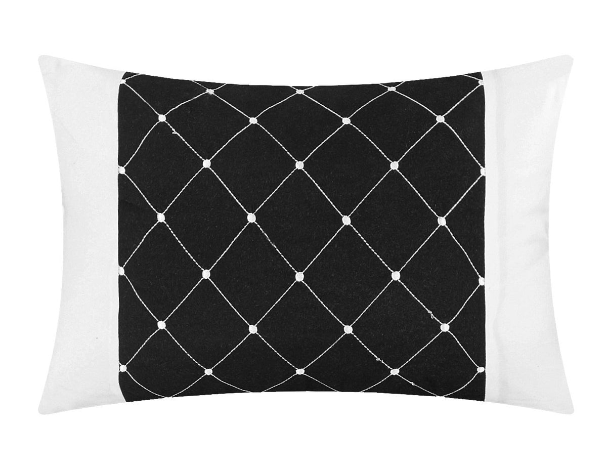 Chic Home CS2119-AN Cheryl - Edredón Completo de 10 Piezas, Plisado, con Volantes, Juego de sábanas, tamaño King, Color Negro