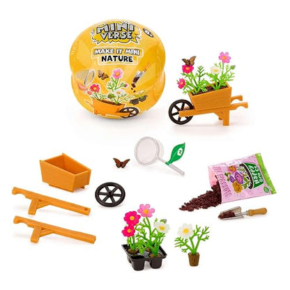 MINIVERSE, Figuras Miniatura, Set de Plantas y Flores, Miniverse Make It Mini Nature Serie 3, Cápsula Misteriosa