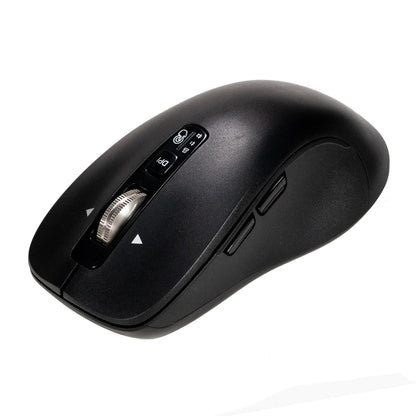 Naceb Technology - Mouse Inalámbrico Ambidiestro con Diseño Ergonómico y Precisión Óptica - Ideal para Oficina, Estudio y Entretenimiento en Color Negro