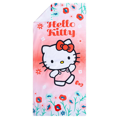 Franco Toalla de Playa de algodón súper Suave para niños, 58 x 28 Pulgadas, Hello Kitty