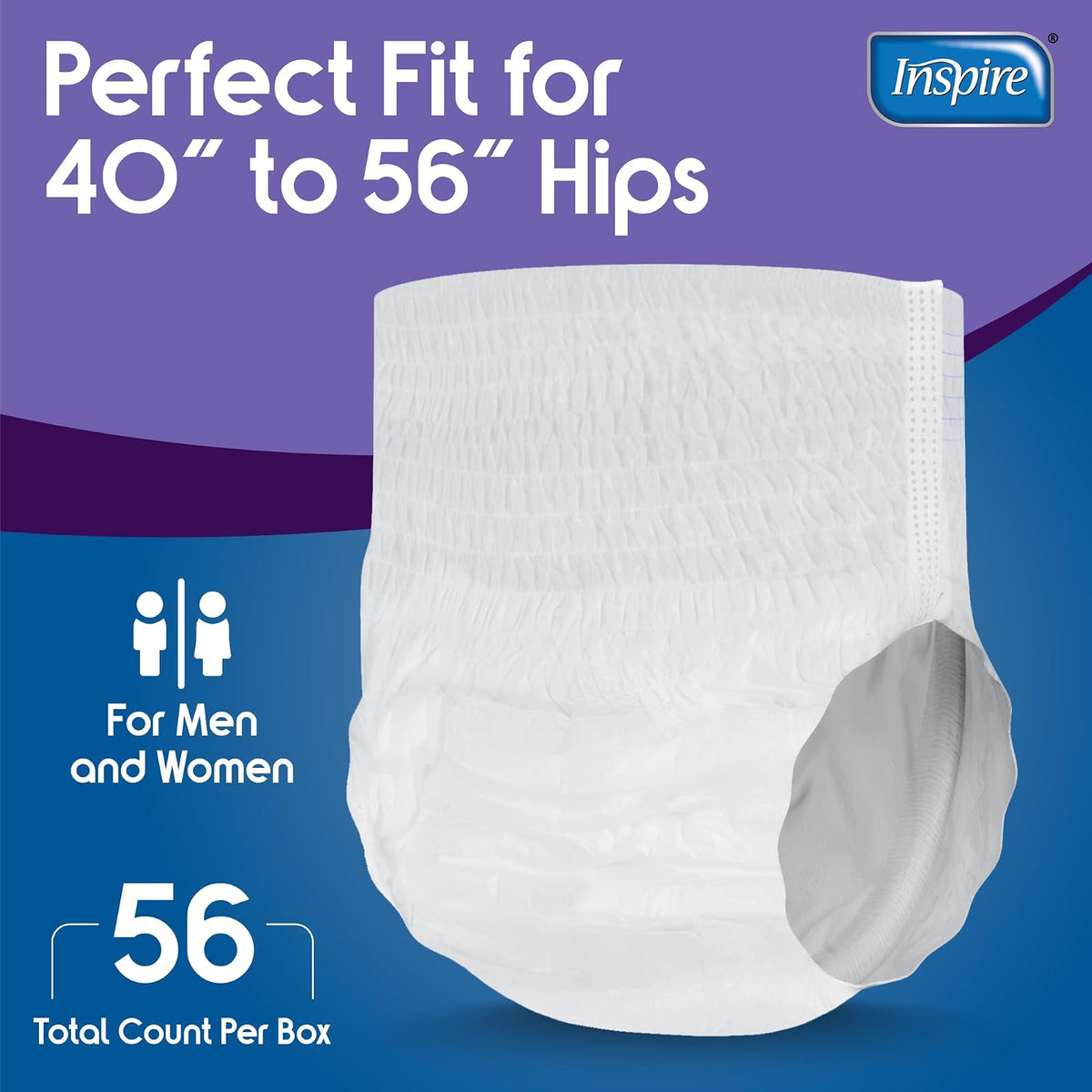 Inspire Protective Underwear, Extra Large, 56 Count