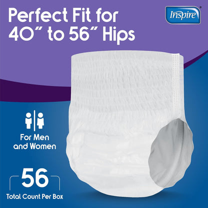 Inspire Protective Underwear, Extra Large, 56 Count