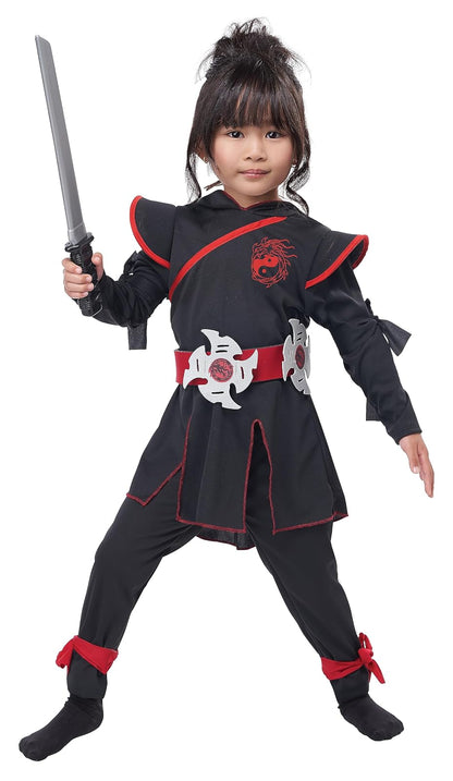 California Costumes - Disfraz de niña Lil' Ninja para niña, talla L
