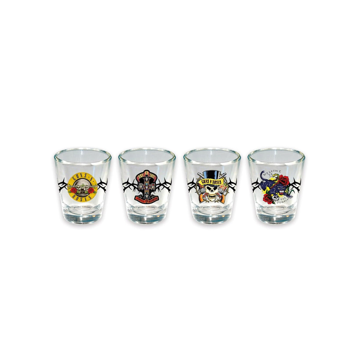 ICUP GUNS N' ROSES Juego de 4 vasos de chupito