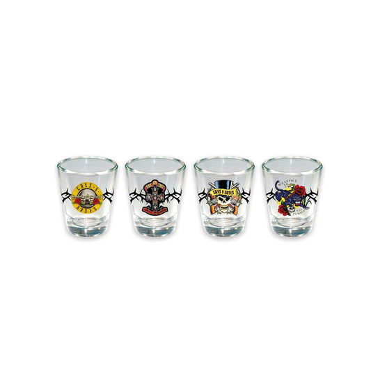 ICUP GUNS N' ROSES Juego de 4 vasos de chupito