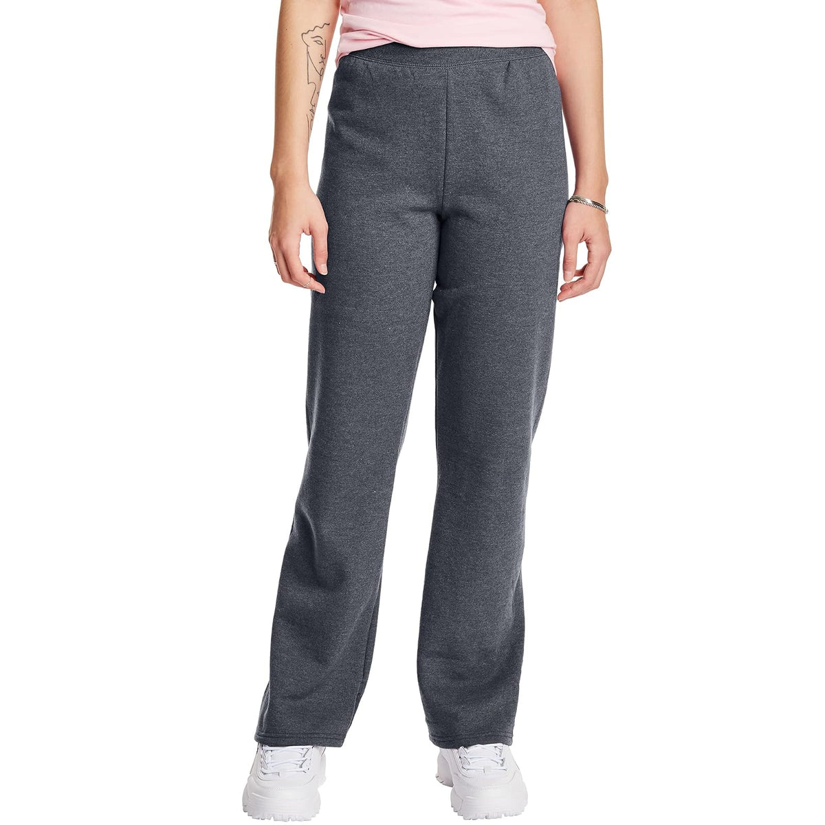 Hanes Pantalón de Lana Dobladillo Abierto Mujer - G - Gris Oscuro