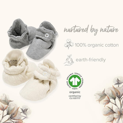Burt's Bees Baby - Calcetín unisex de género neutro para edades de 0 a 9 meses